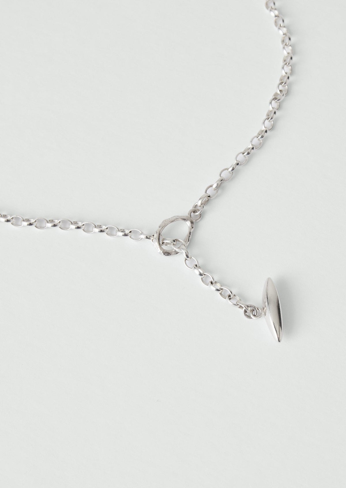 Sally Lacock Pod Toggle Silver Necklace | Silver