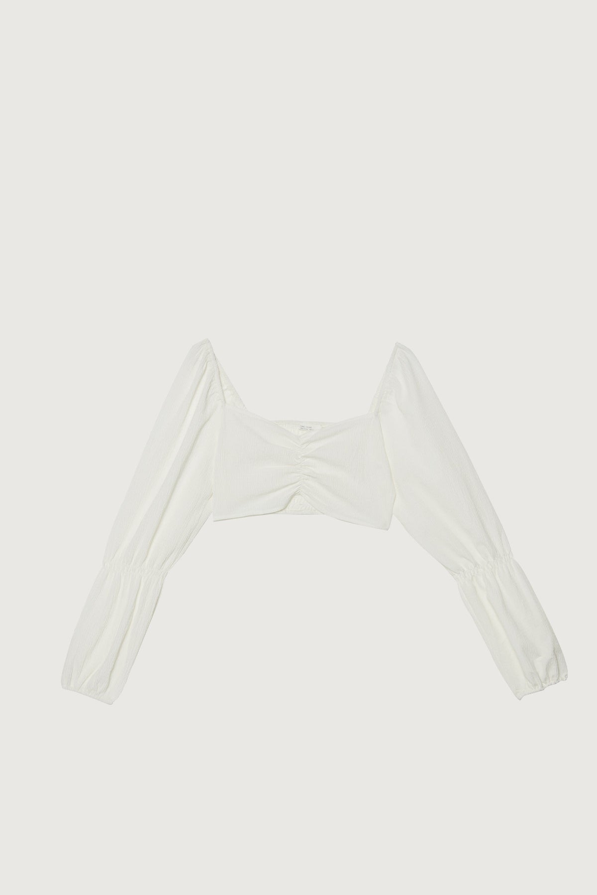 CROPPED PUFF SLEEVE TOP