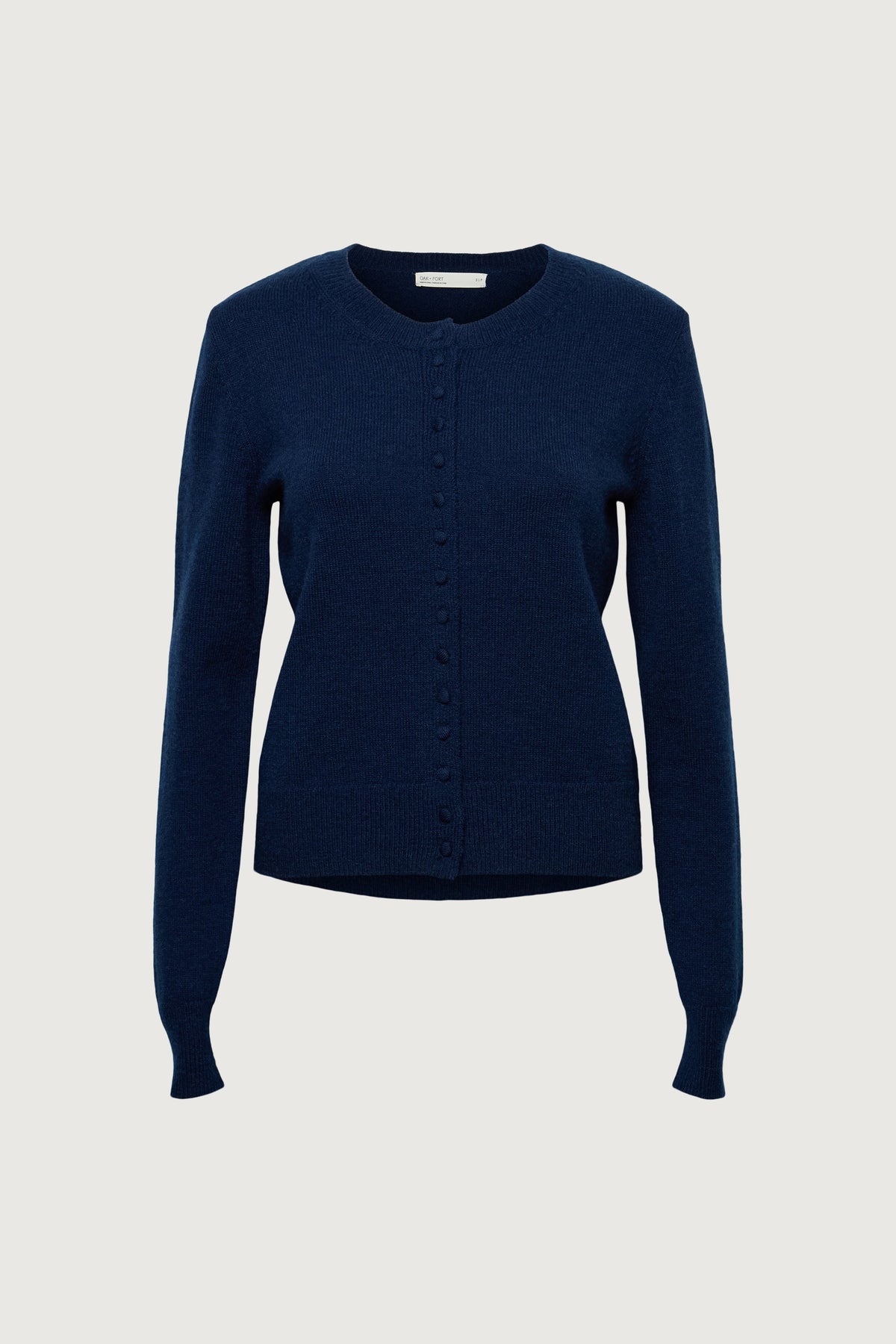 CLASSIC FIT CARDIGAN WITH COVERED BUTTONS