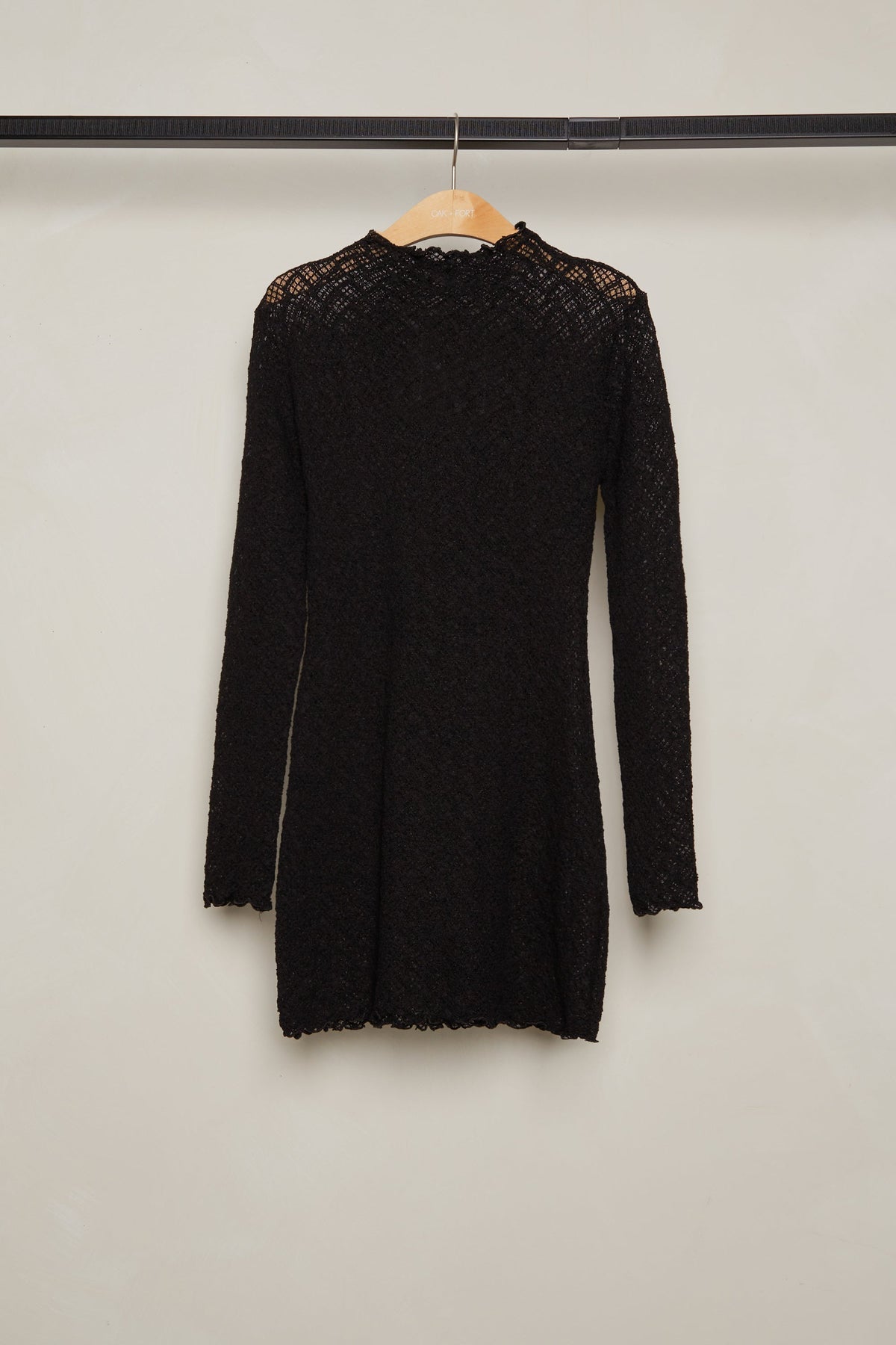 MOCKNECK SHEER DRESS