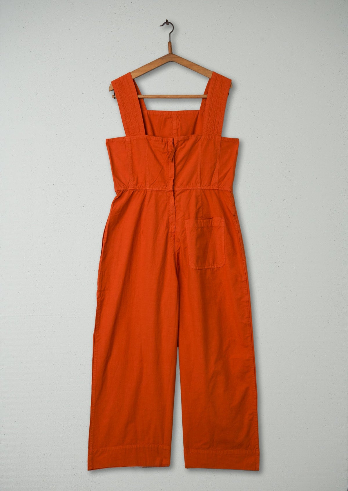 Reworn Cotton Linen Jumpsuit Size 6 (1287) | Spice