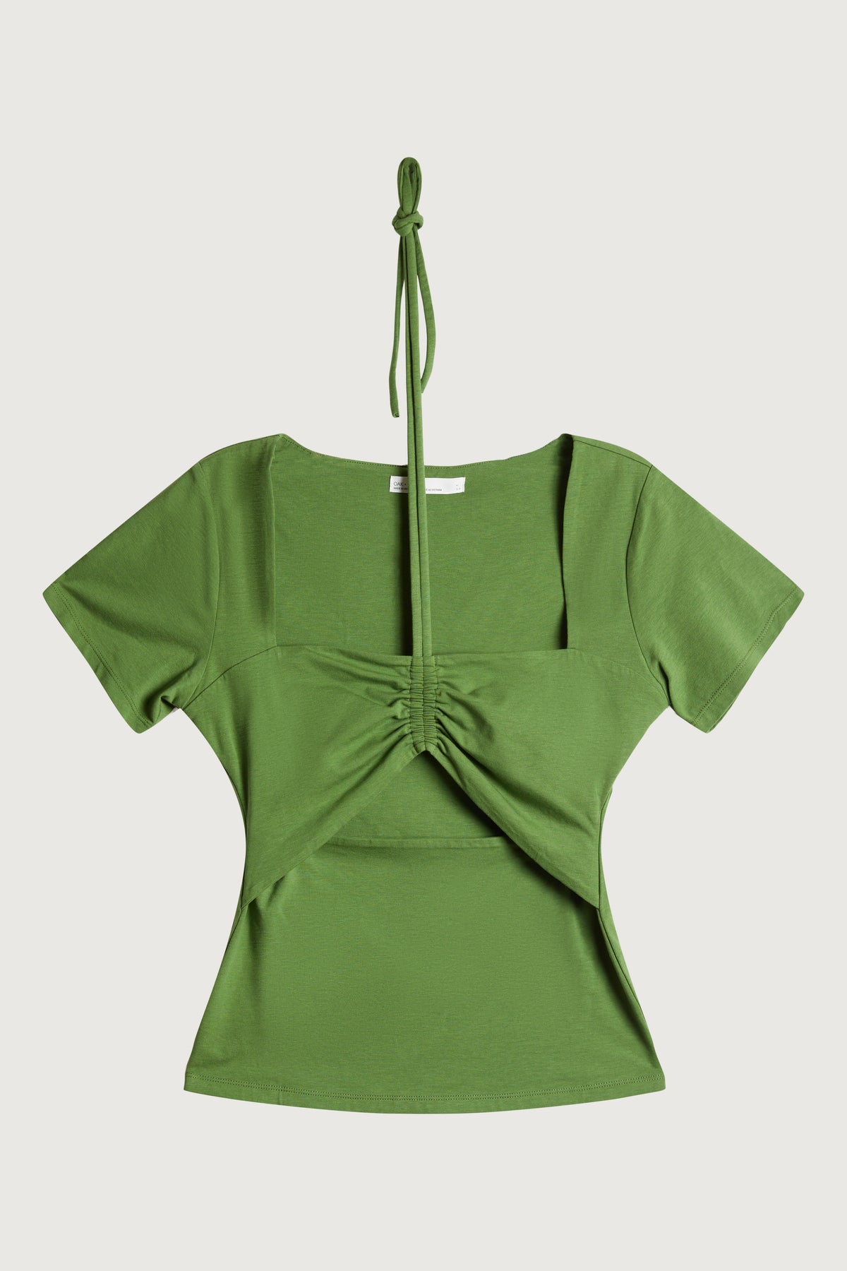 HALTER NECK CUTOUT TEE