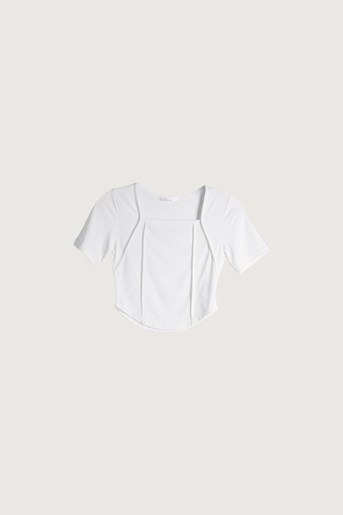 EXPOSED SEAM CROP TOP