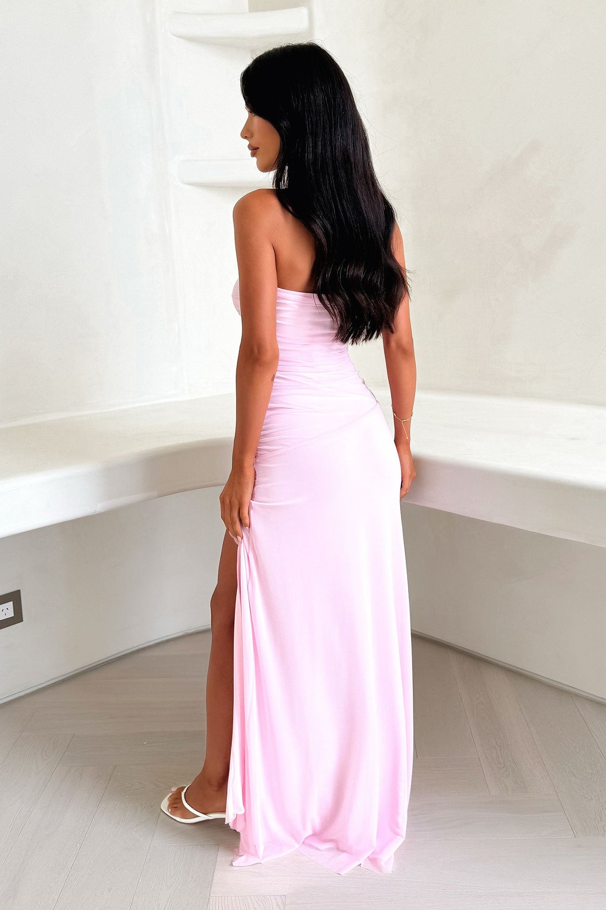 Renesmee Strapless Maxi Dress - Pink
