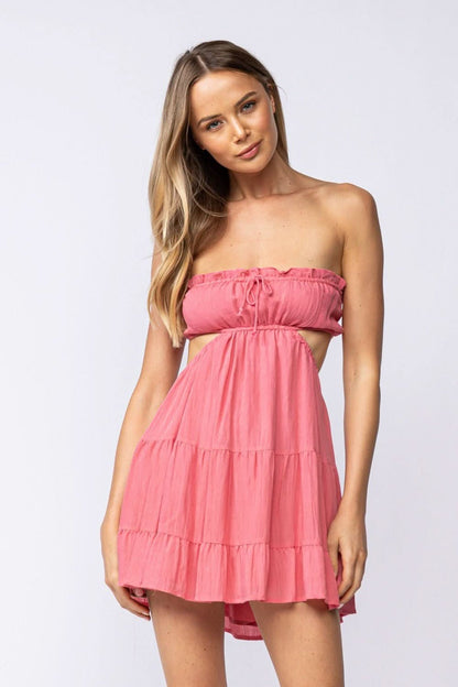 Rachel Rose Strapless Mini Dress