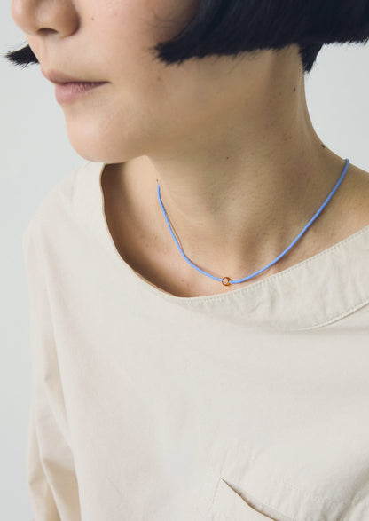 Helena Rohner Glass Beaded Necklace | Cornflower Blue