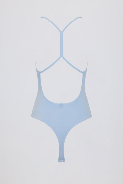 Cut-Out Bodysuit in Sky