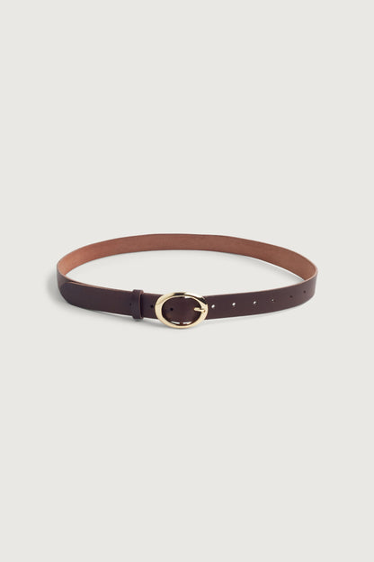 BELT WITH OVAL BUCKLE