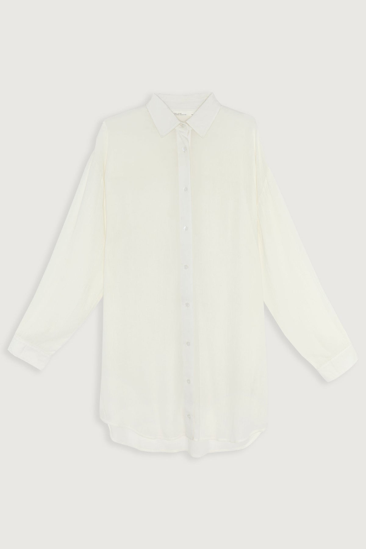 CRINKLED MID-LENGTH SHIRT