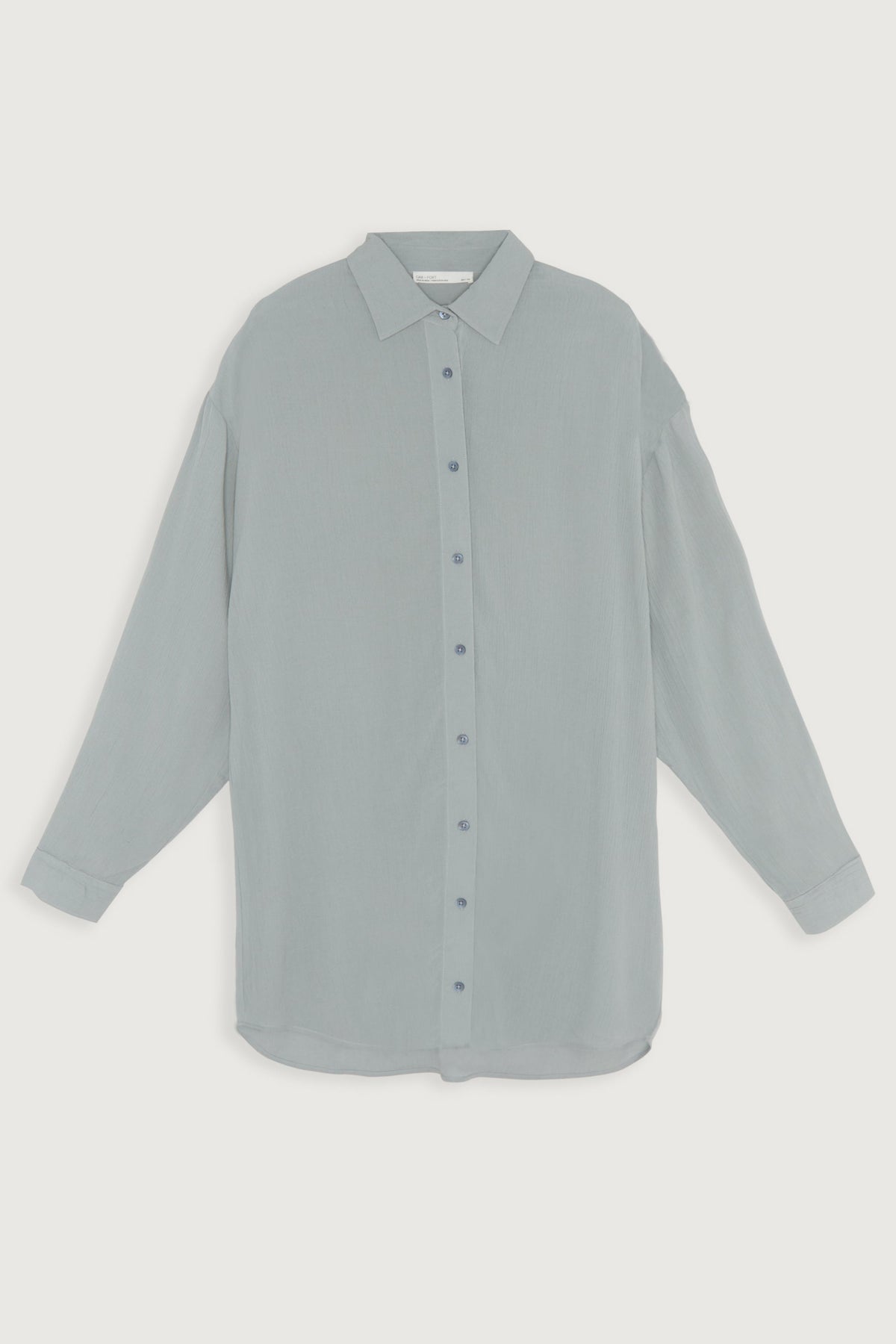 CRINKLED MID-LENGTH SHIRT