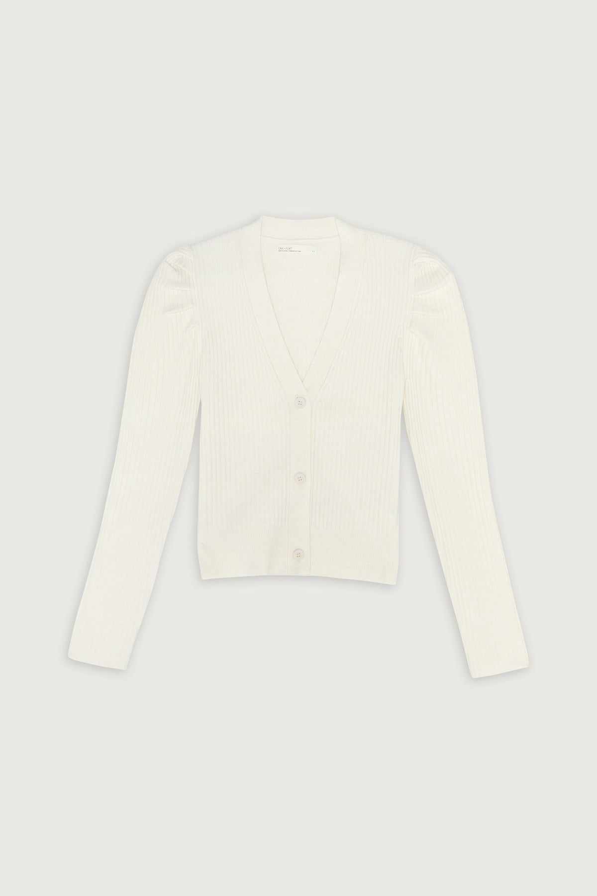 PUFFY SHOULDER CARDIGAN