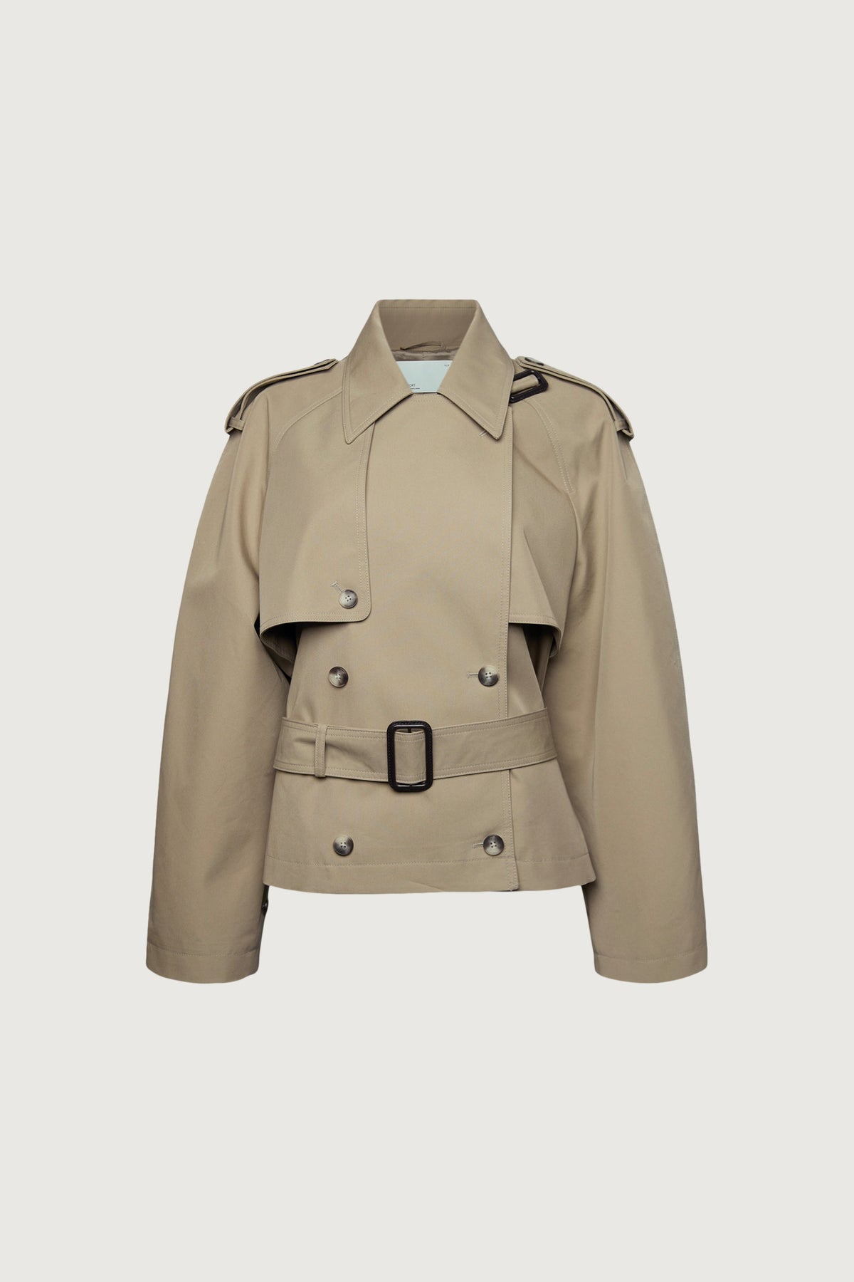 NEW SHORT BELTED TRENCH COAT