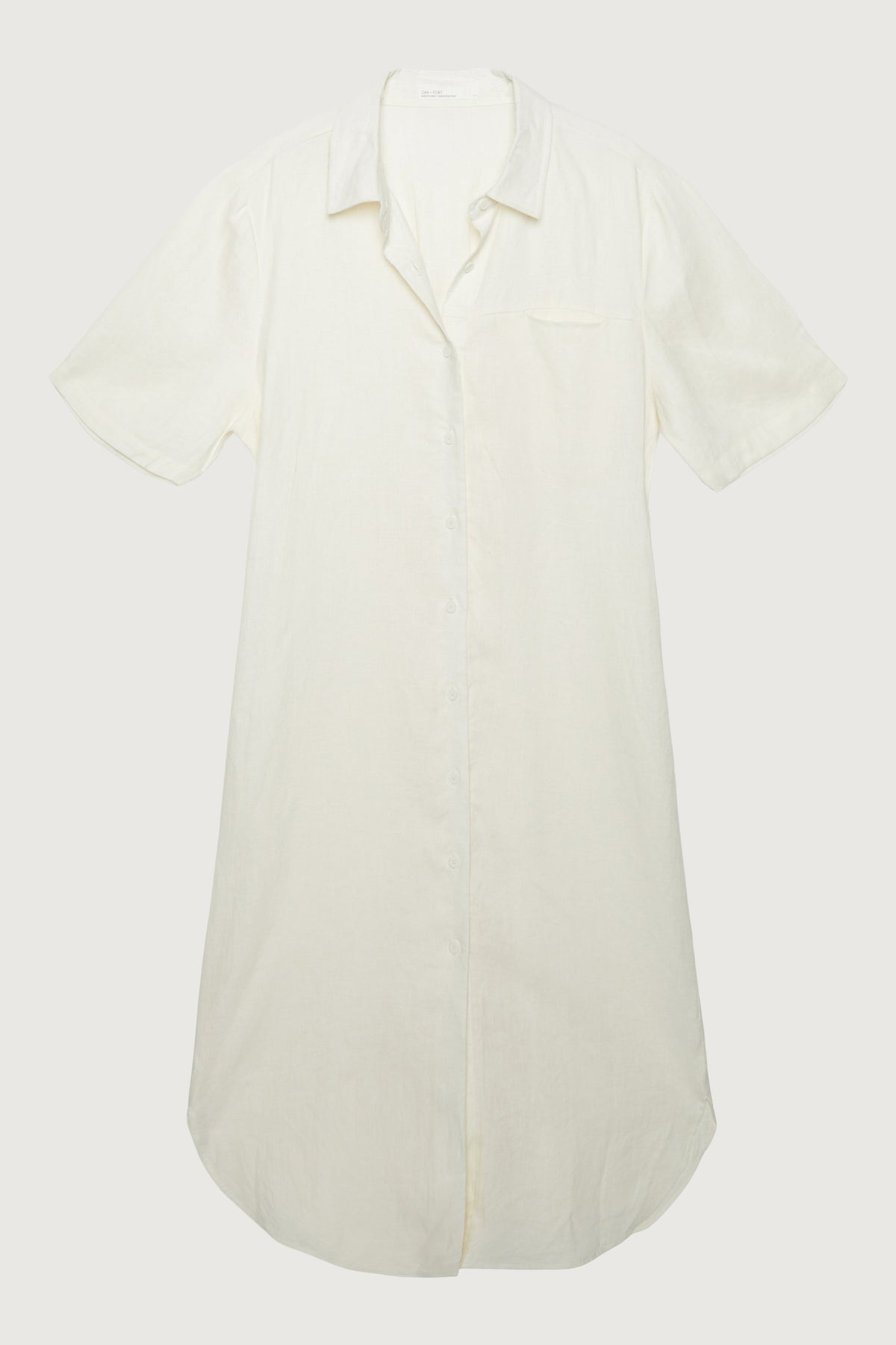 100% LINEN SHIRT DRESS