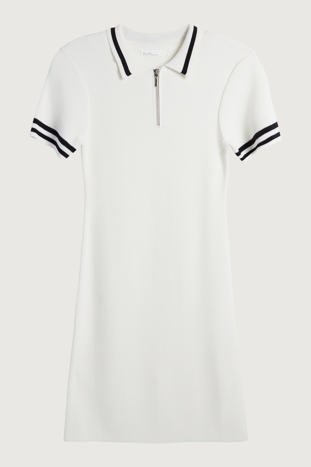 MINI KNIT COLLARED DRESS