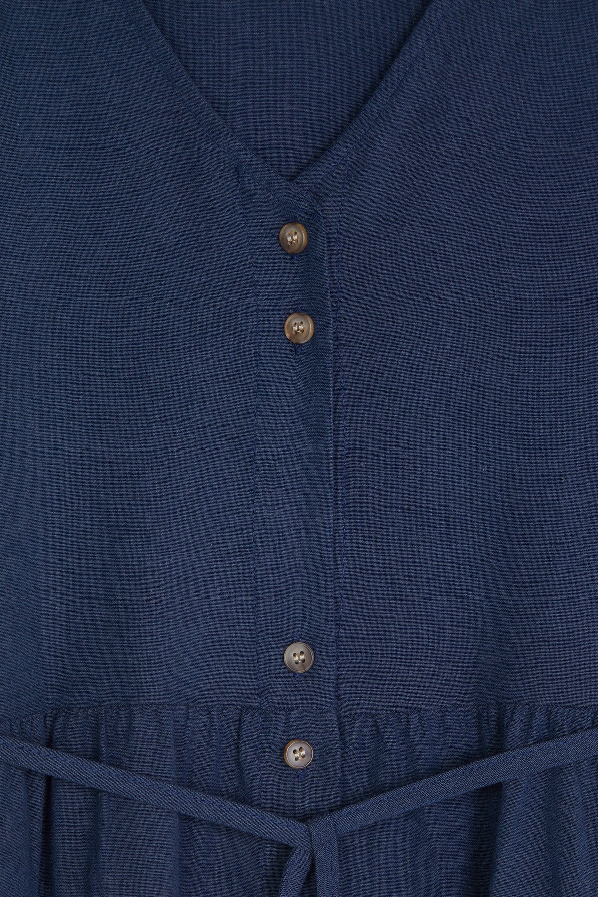 BUTTON FRONT MIDI DRESS