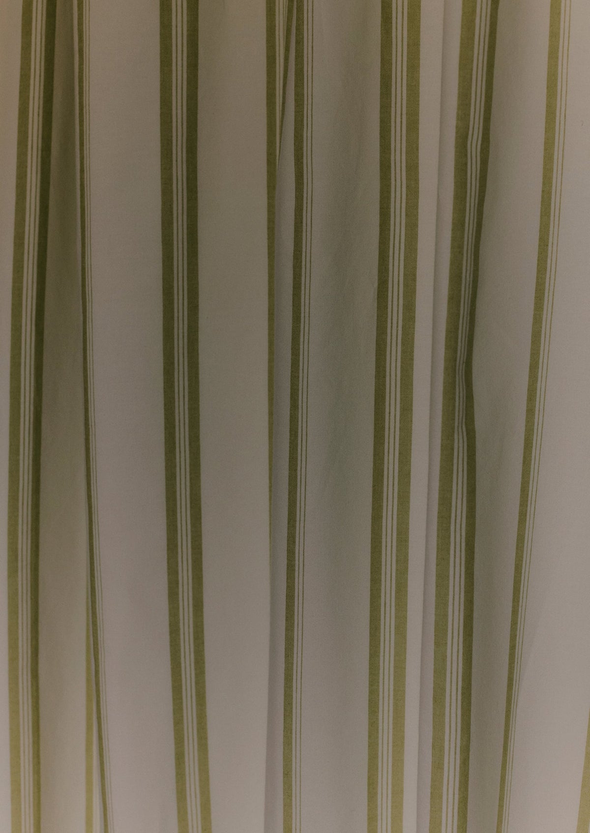 Sail Stripe Shower Curtain | Chalk/Fern
