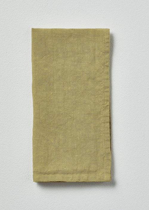 Washed Linen Napkin | Celery