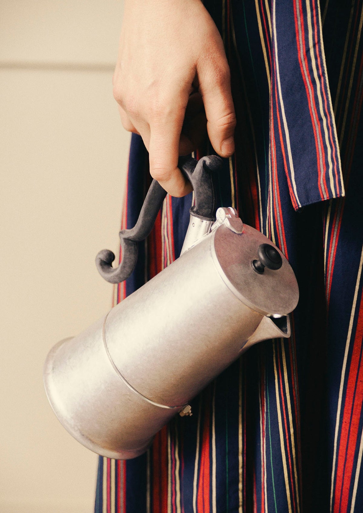Stonewashed Moka Pot | Silver