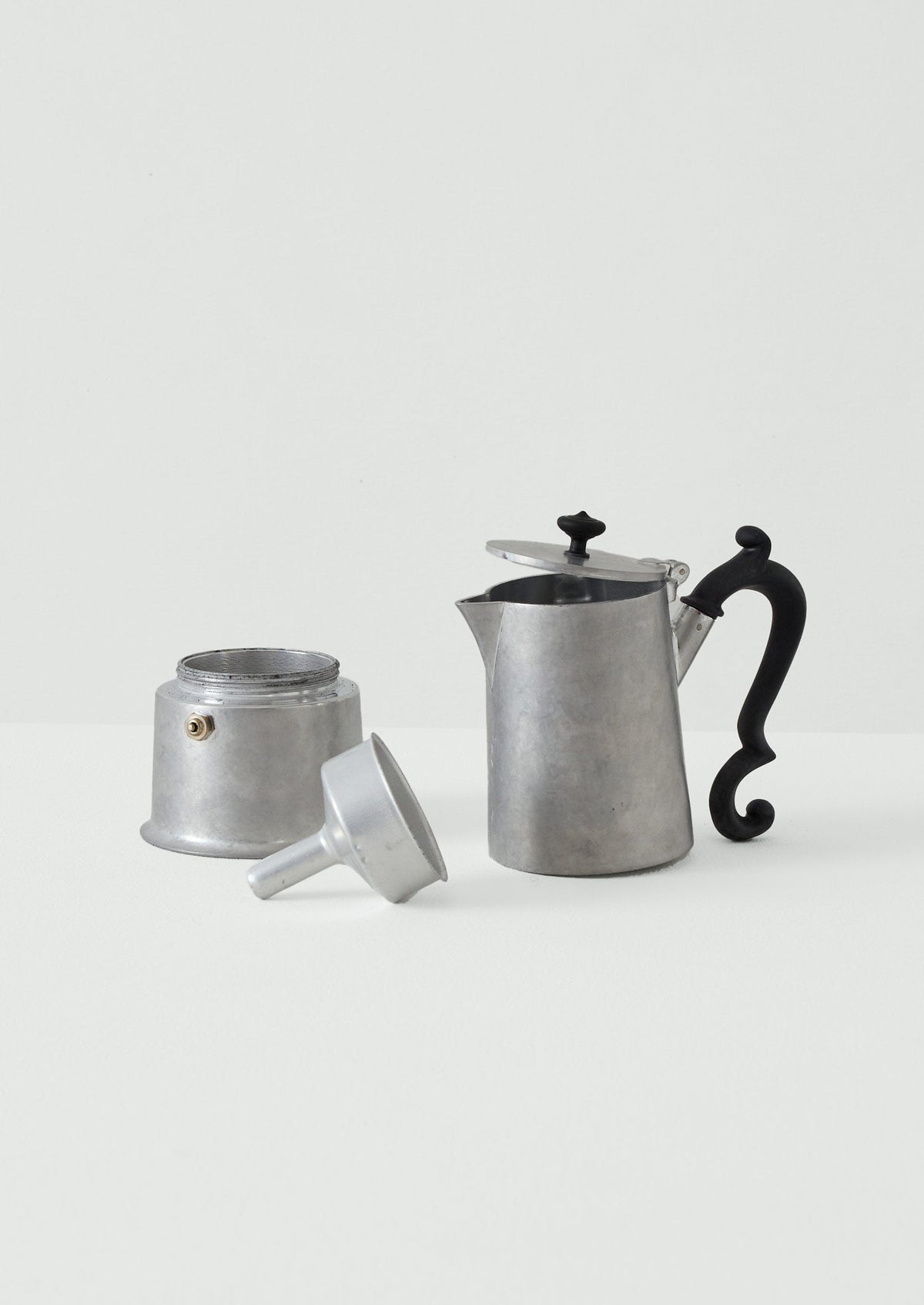 Stonewashed Moka Pot | Silver