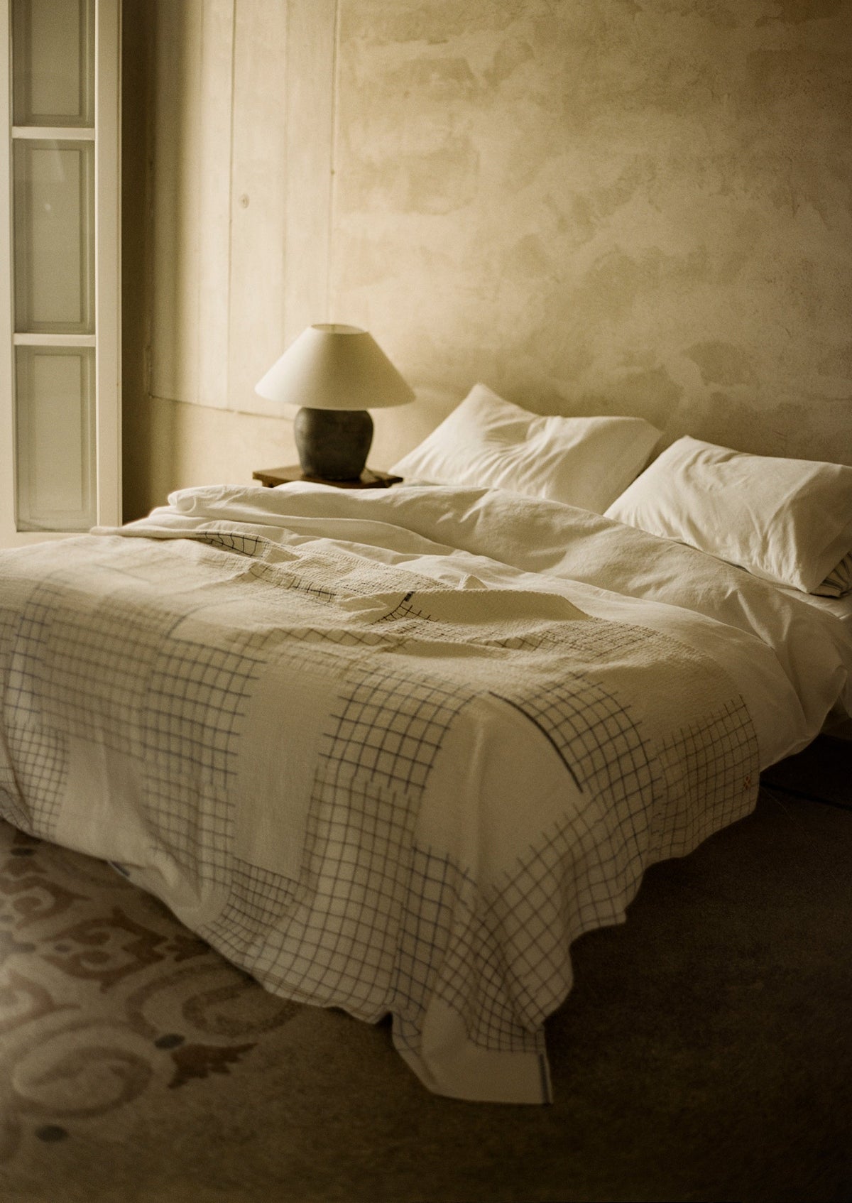 Washed Linen Cotton Duvet Cover | Ecru