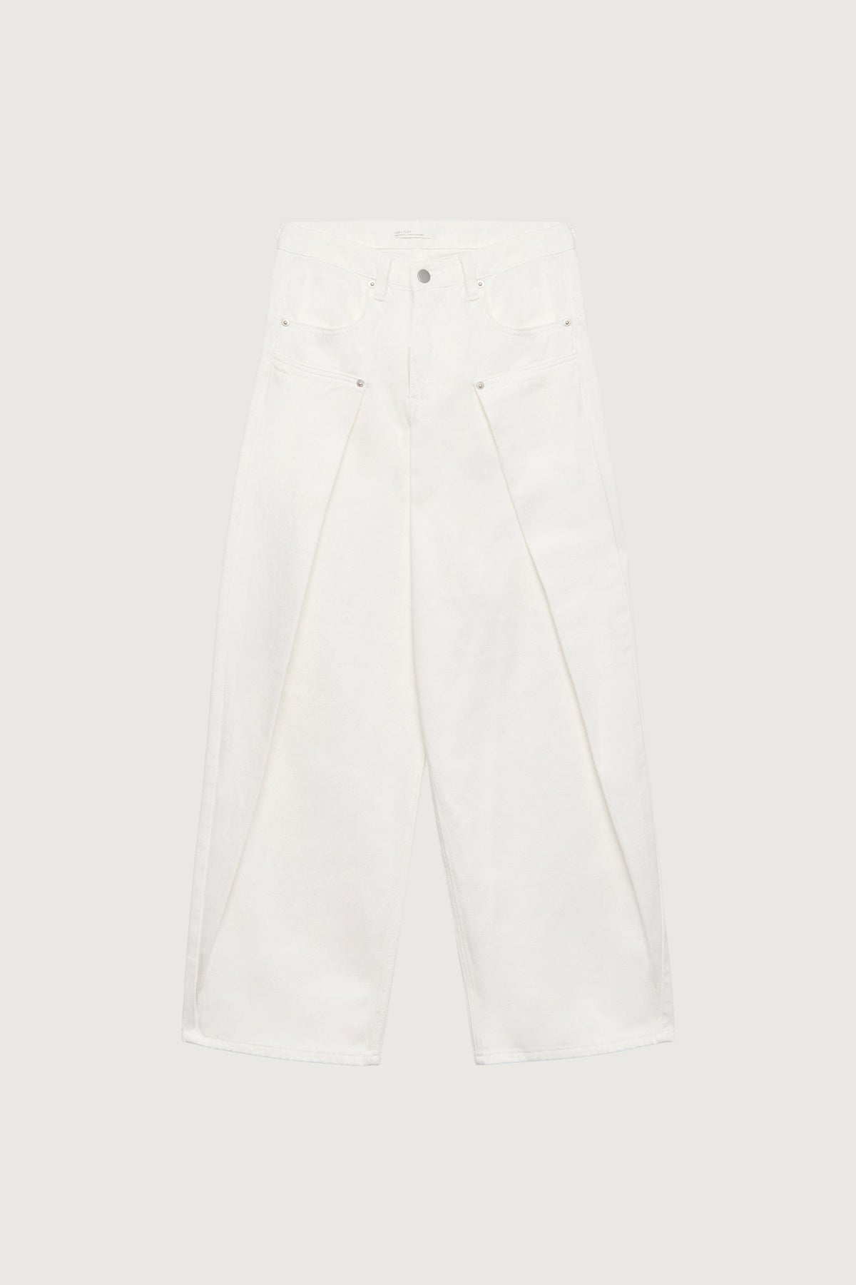 PIN TUCK WIDE LEG DENIM JEAN