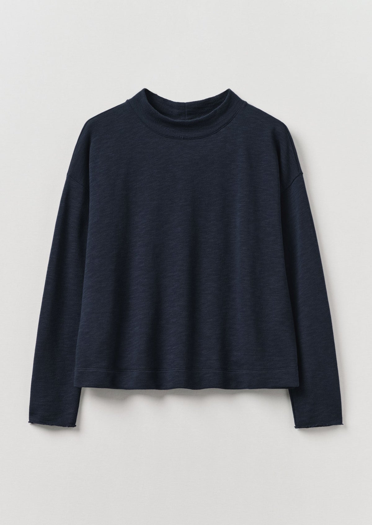 Loopback Jersey Easy Sweater | Midnight