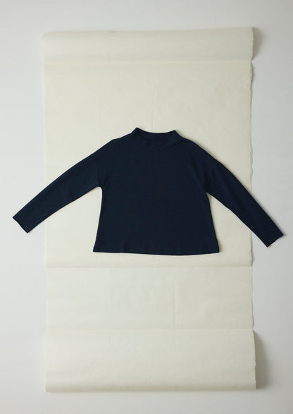 Loopback Jersey Easy Sweater | Midnight