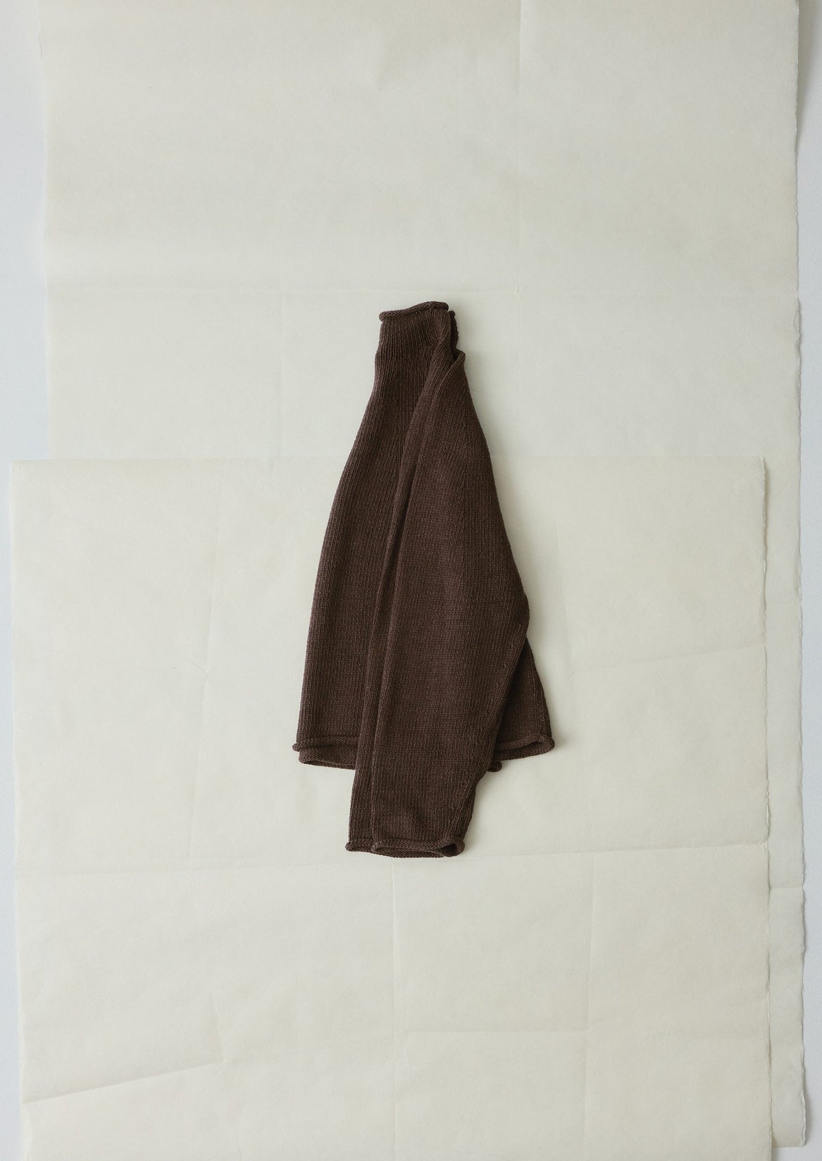 Organic Cotton Linen Easy Sweater | Bitter Chocolate