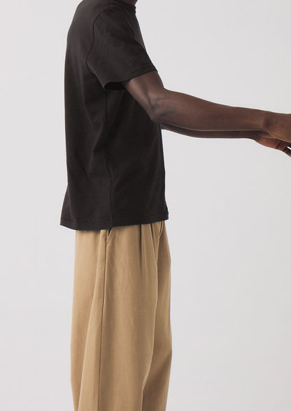Theo Organic Cotton Short Sleeve Tee | Carbon Black