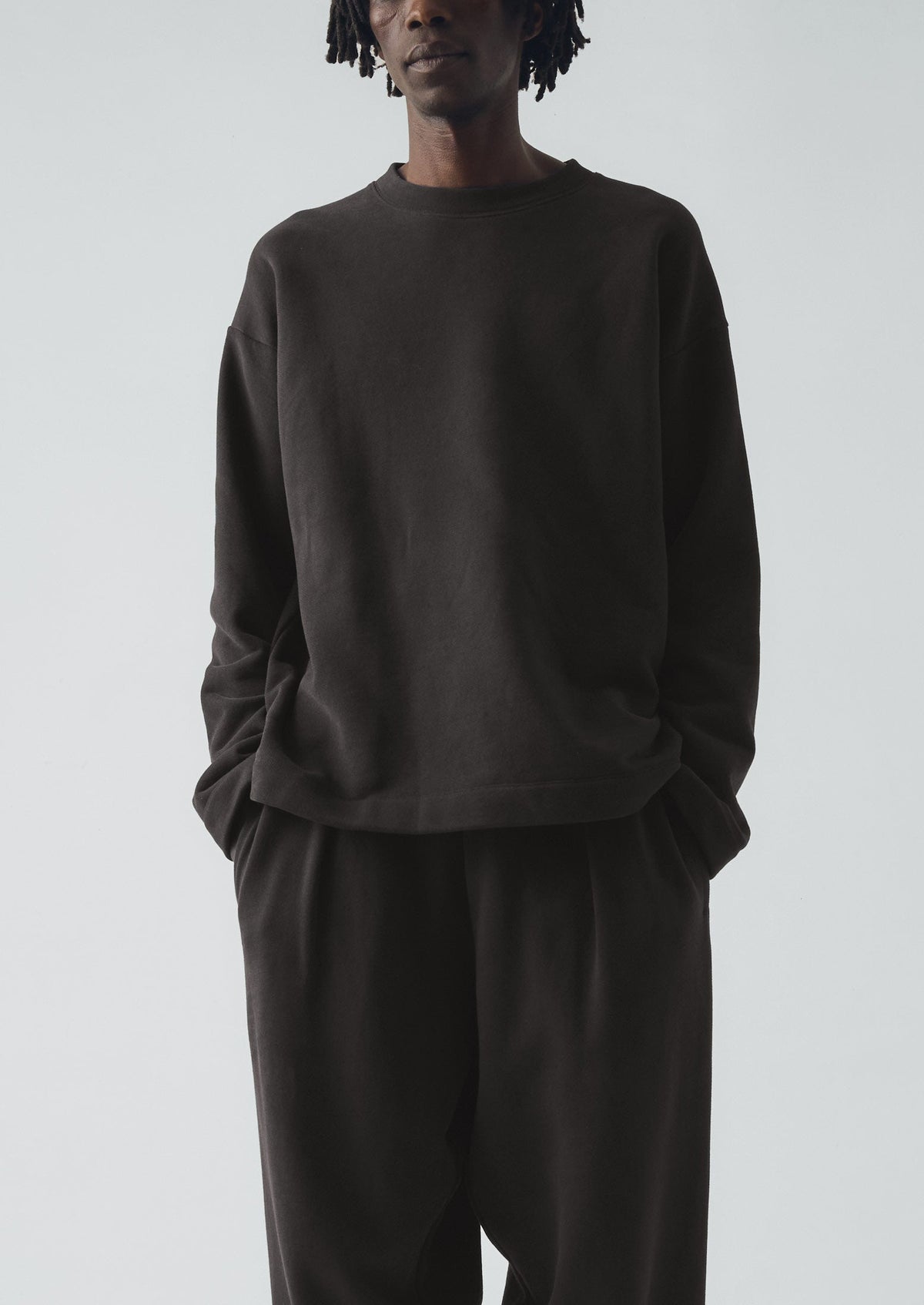 Loopback Jersey Sweatshirt | Black Pepper