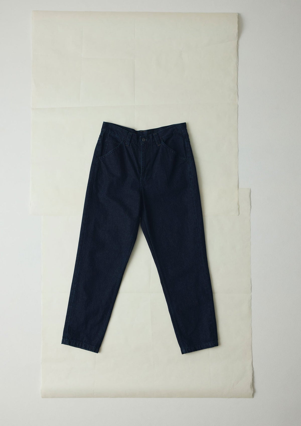Norv Denim Tapered Trousers | Dark Indigo