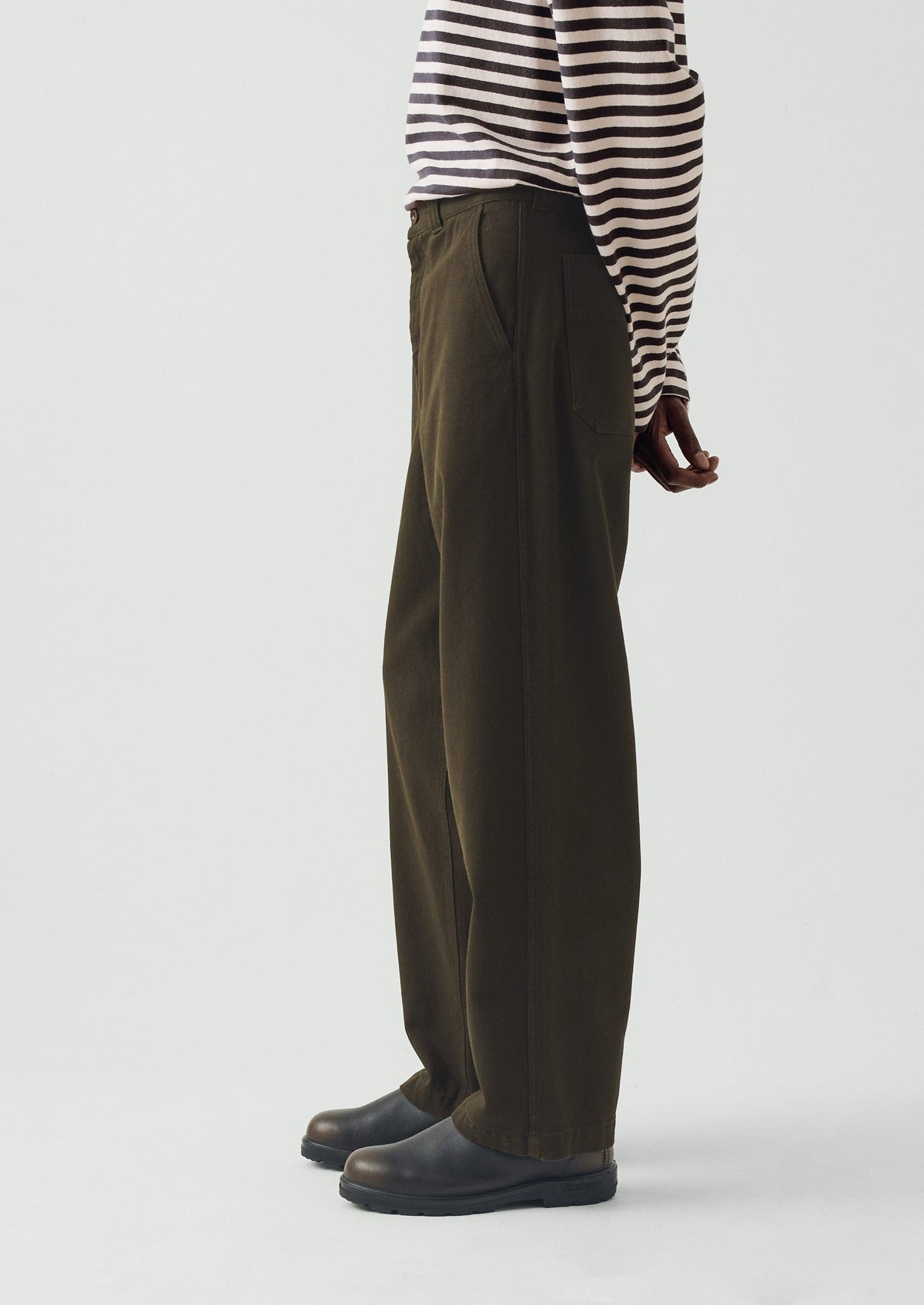 Rory Straight Leg Trousers | Iron Green