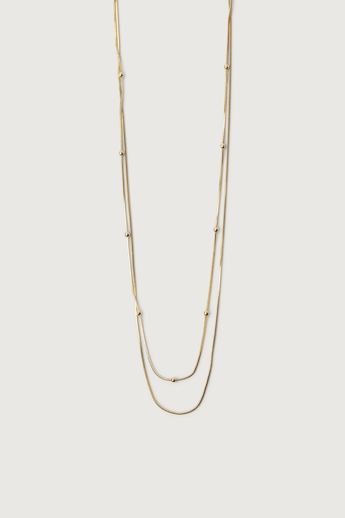 DOUBLE SNAKE CHAIN NECKLACE