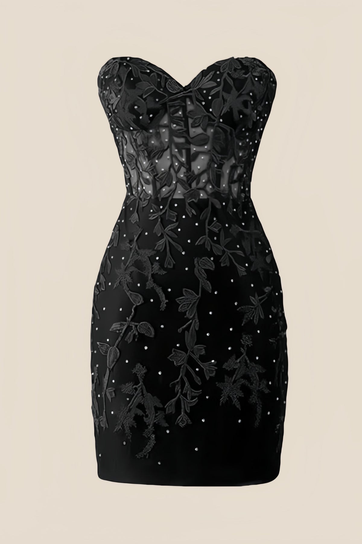 Sweetheart Lavender Lace Tight Mini Dress