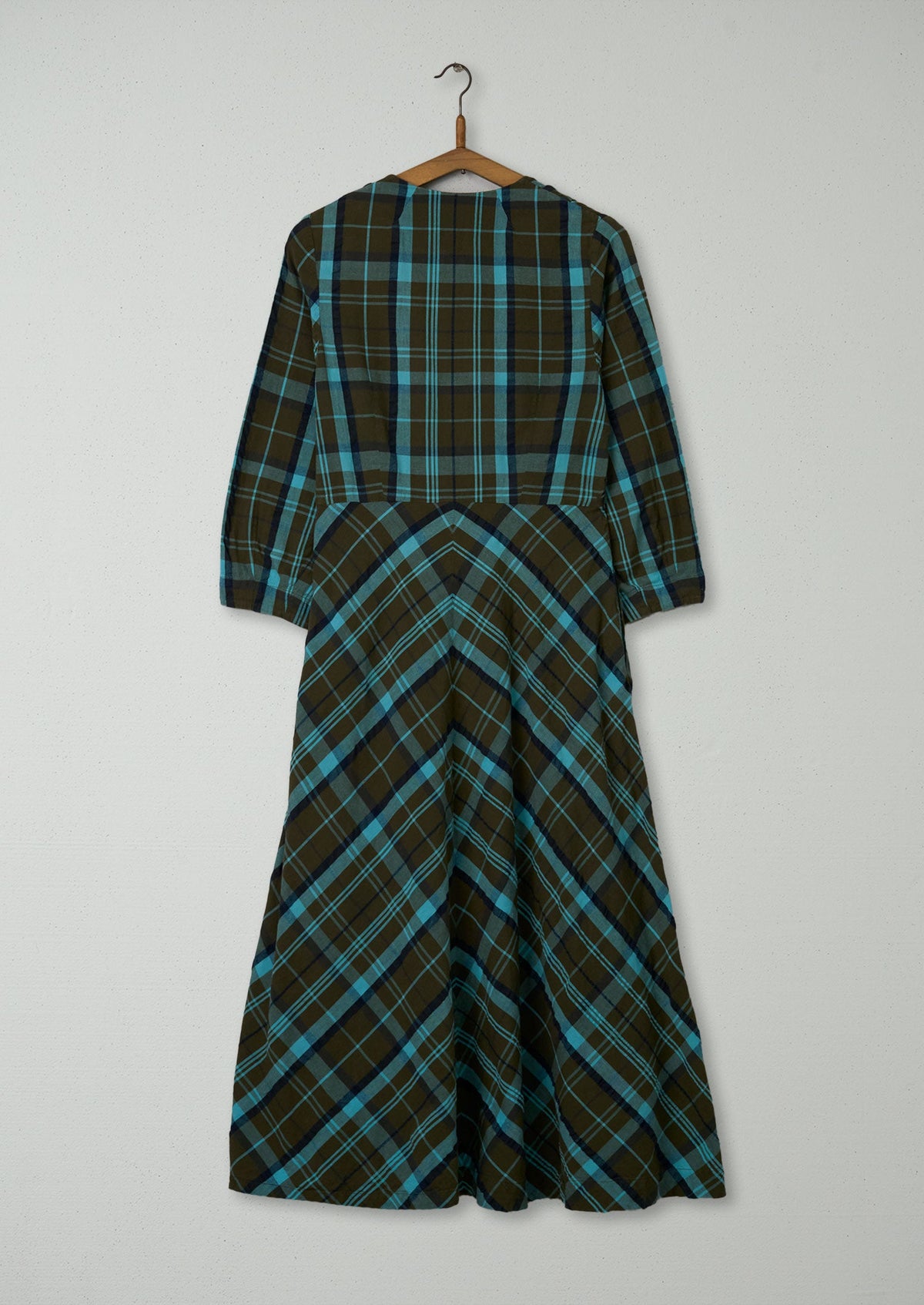 Reworn Check Seersucker Dress Size 04 (1618) | Multi