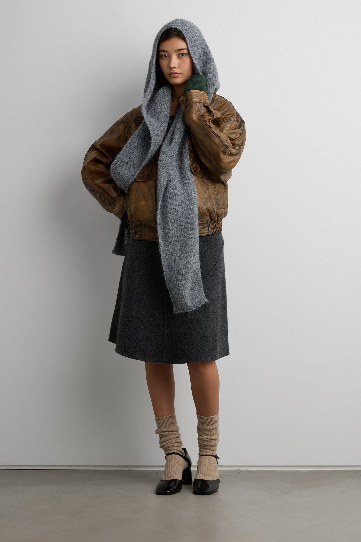 HOODED SCARF