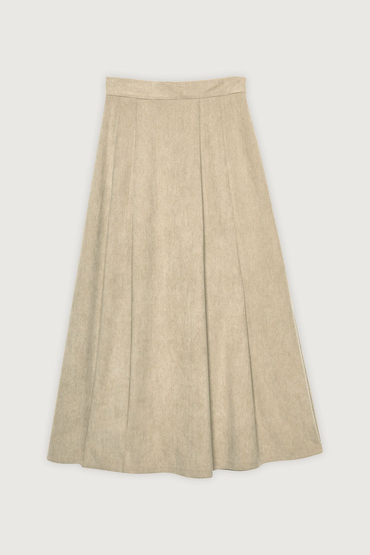 CORDUROY MIDI SKIRT