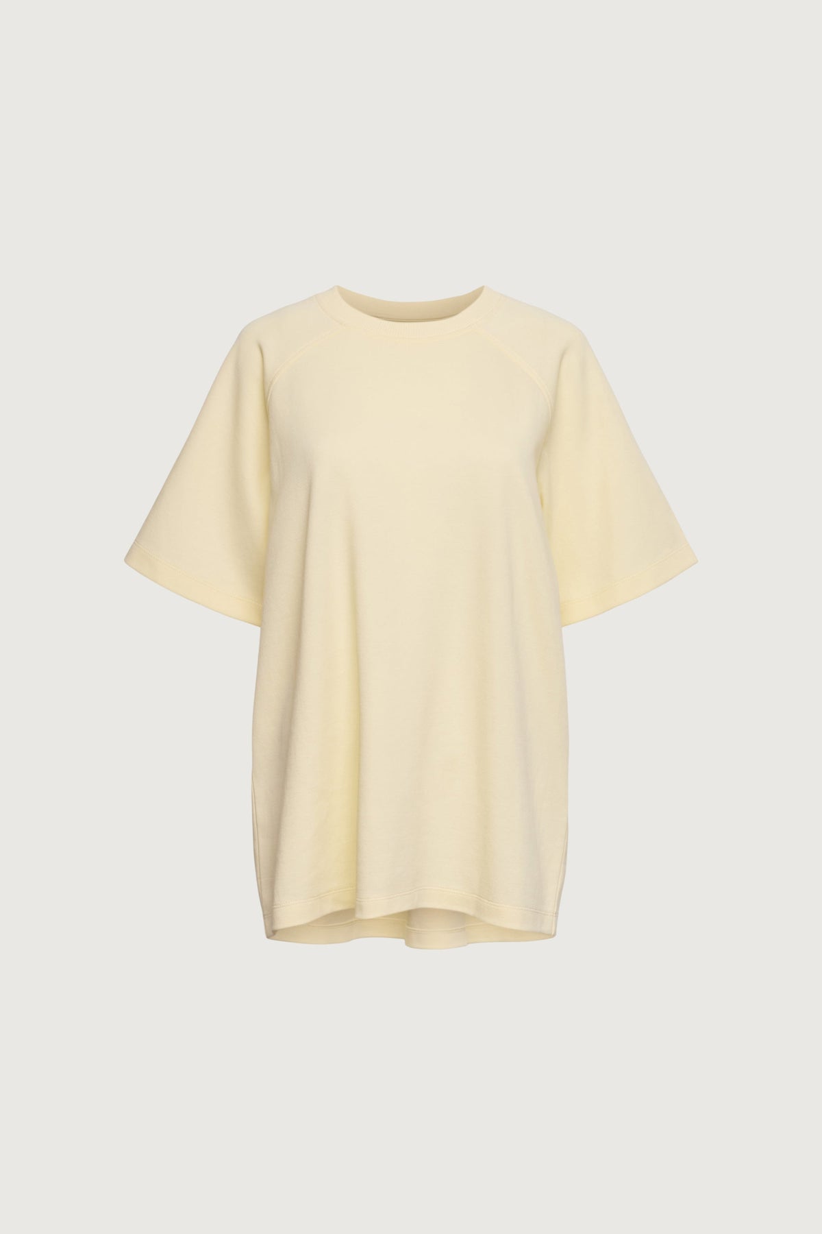 DOUBLE-KNIT COTTON BLEND RAGLAN T-SHIRT