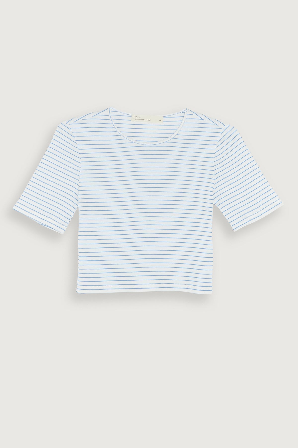 CROPPED STRIPED TEE