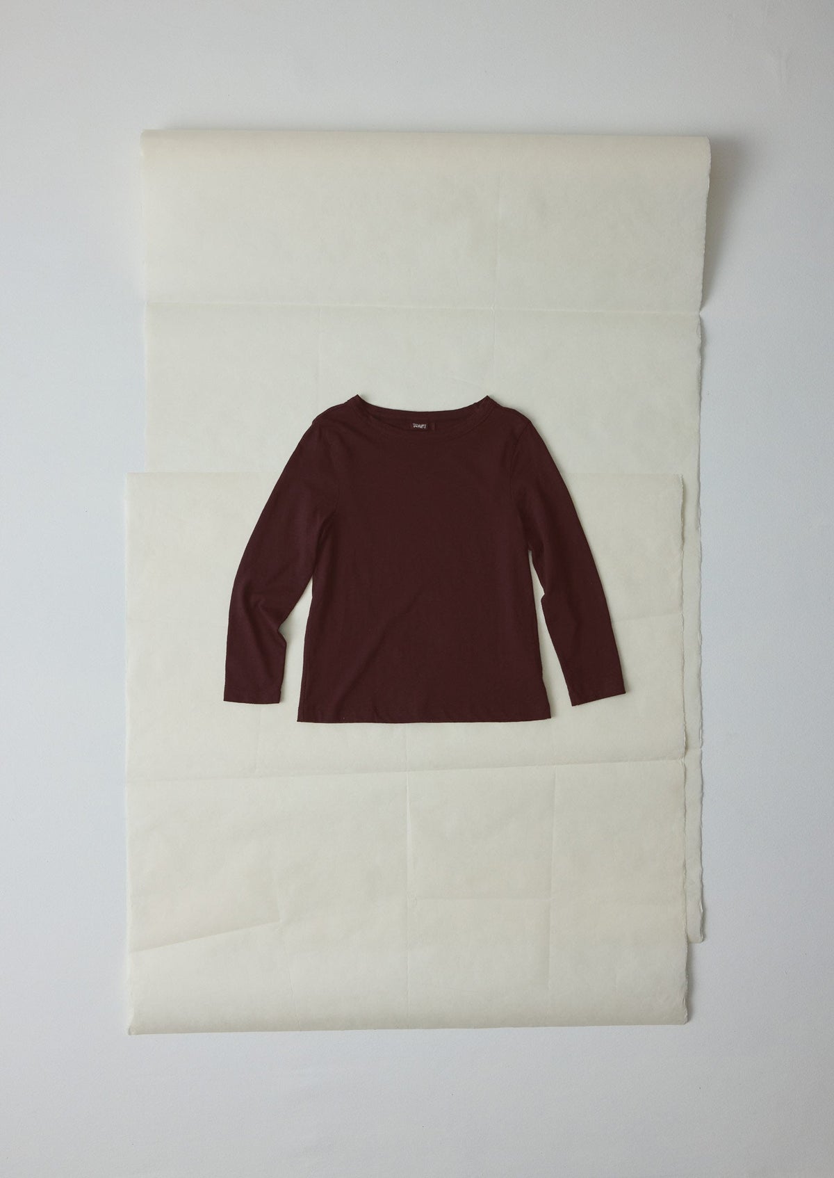 Lia Cotton Boat Neck Tee | Beetroot