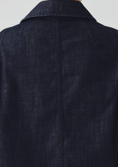 Wide Sleeve Organic Indigo Denim Jacket | Indigo