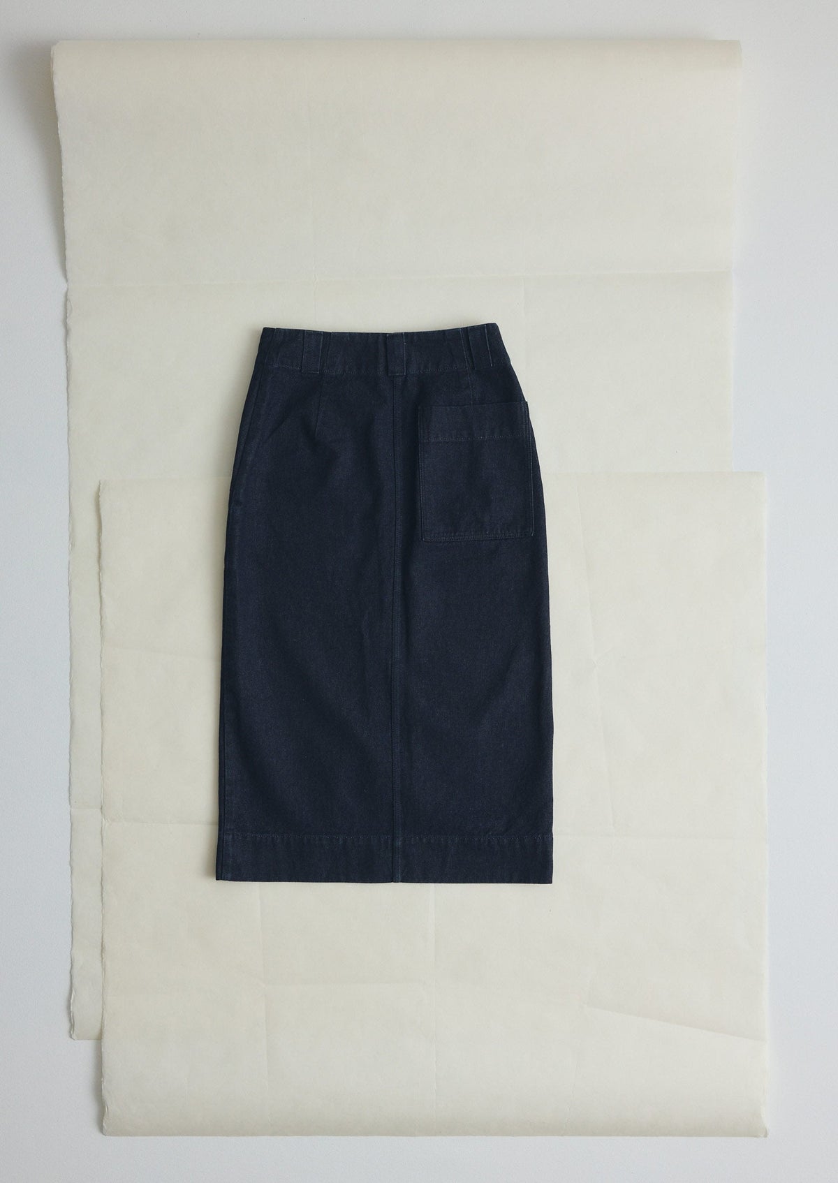Straight Indigo Denim Skirt | Indigo