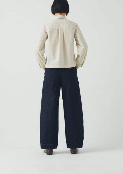 Sculpted Indigo Denim Trousers | Indigo