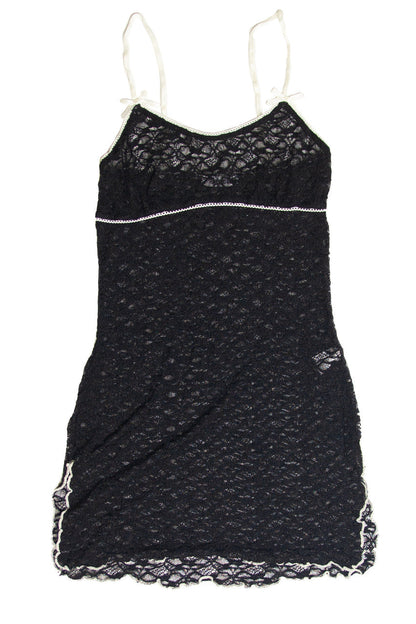 Lace and Bow Mini Dress