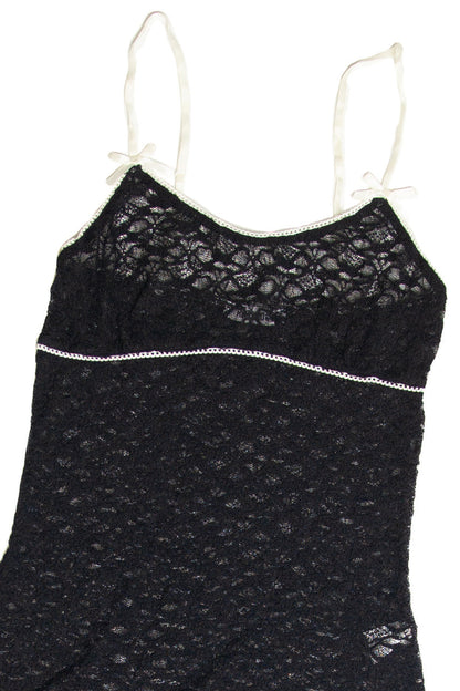 Lace and Bow Mini Dress
