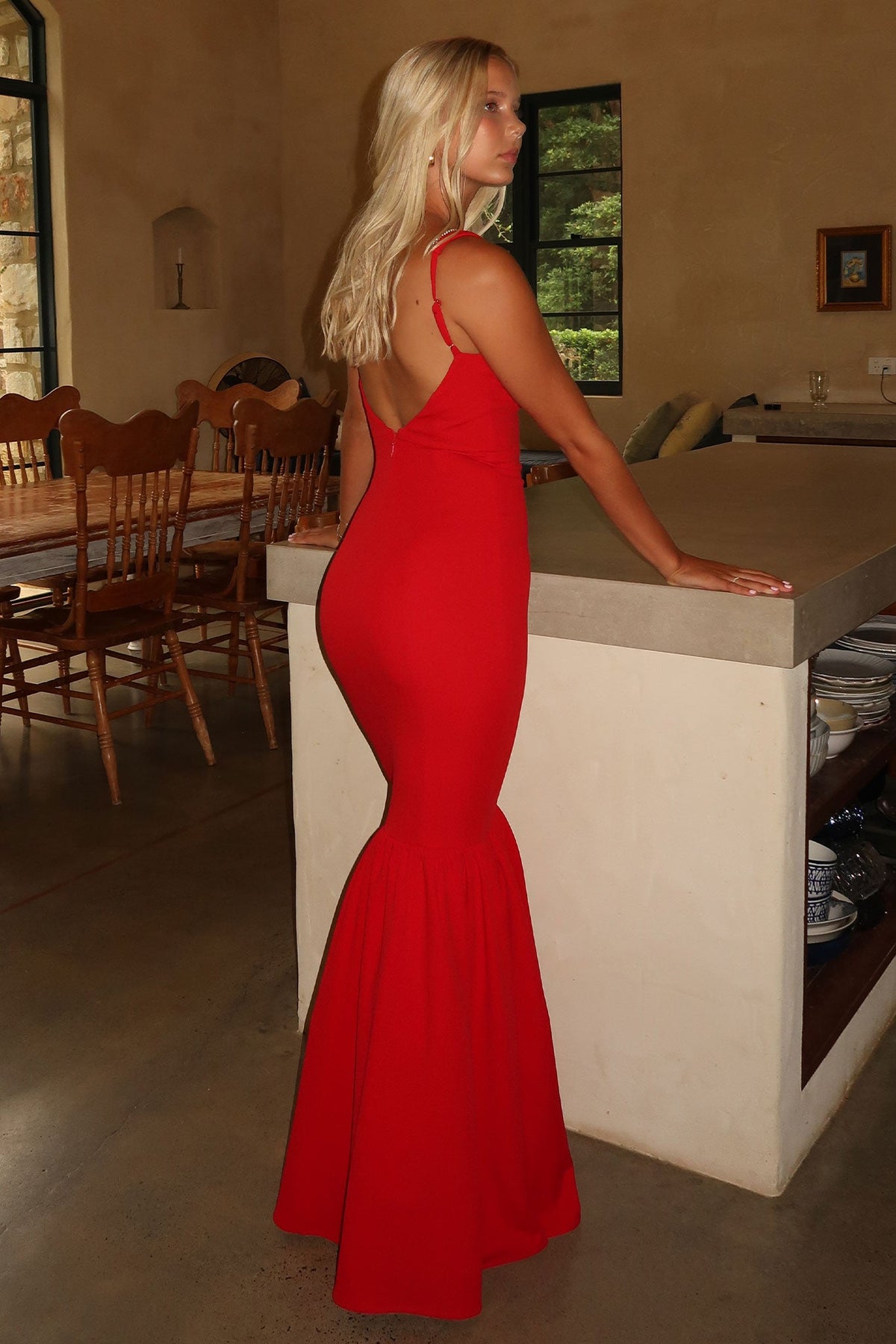 Emberly Maxi Dress - Red