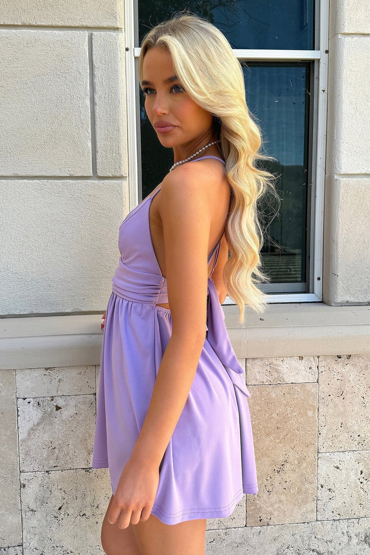 Hyland Mini Dress - Purple