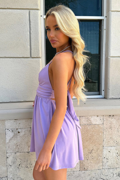 Hyland Mini Dress - Purple