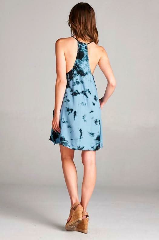 Second Chance Tie-Dye Racerback Swing Dress