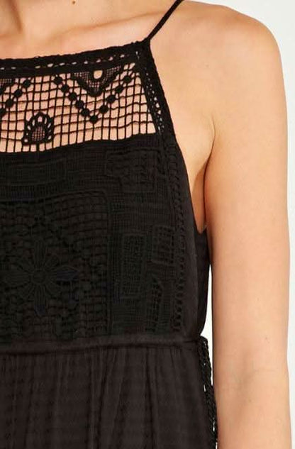 Sedona Black Bib Dress